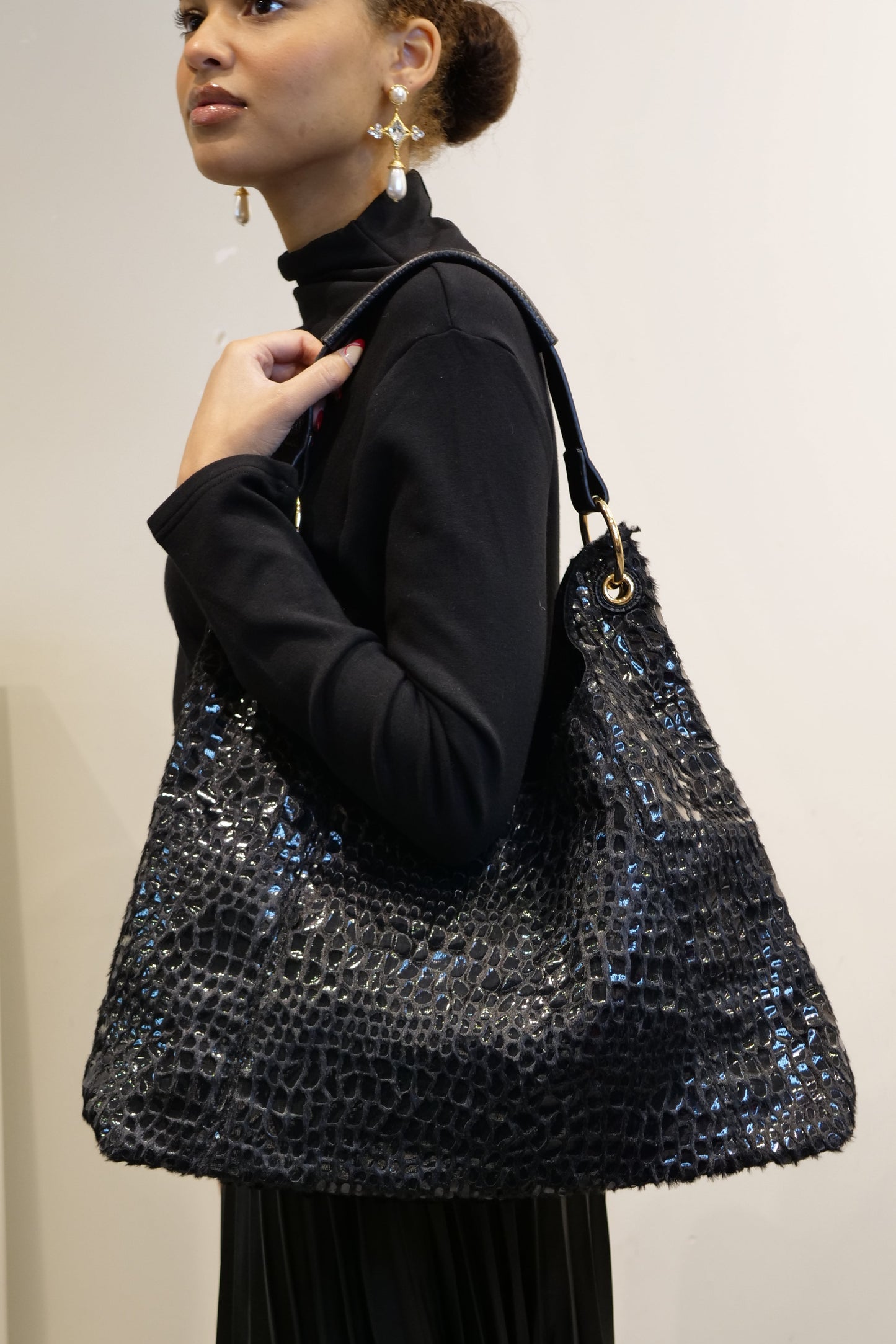 Black Slouch Boho-Bag