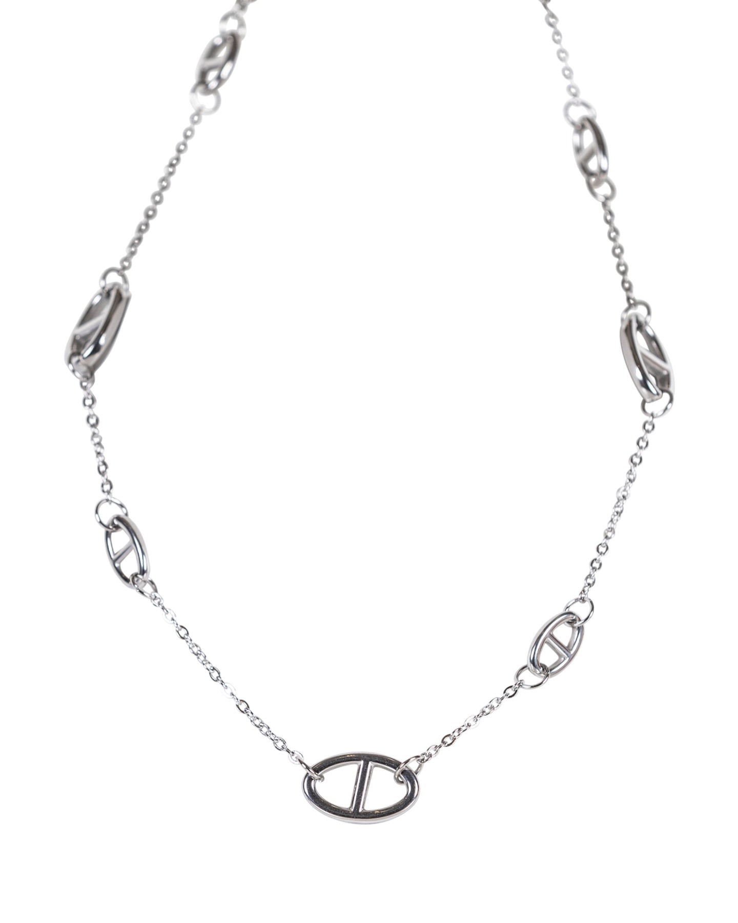 Silver Chain Link Necklace