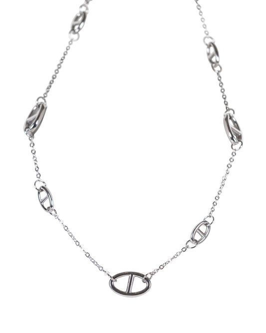 Silver Chain Link Necklace