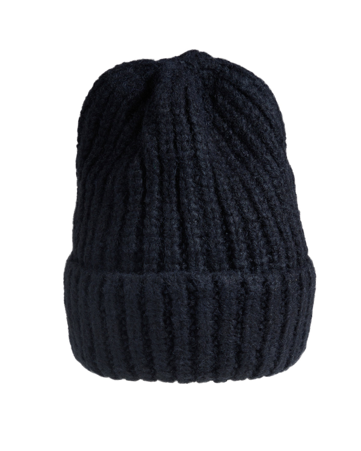 Black Ribbed Knit Hat