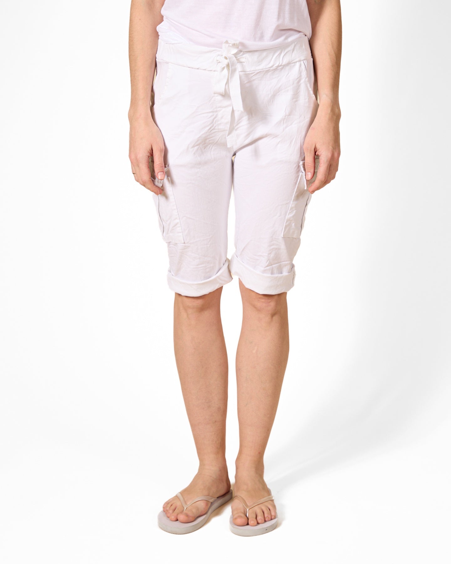 Short à enfiler Blanc
