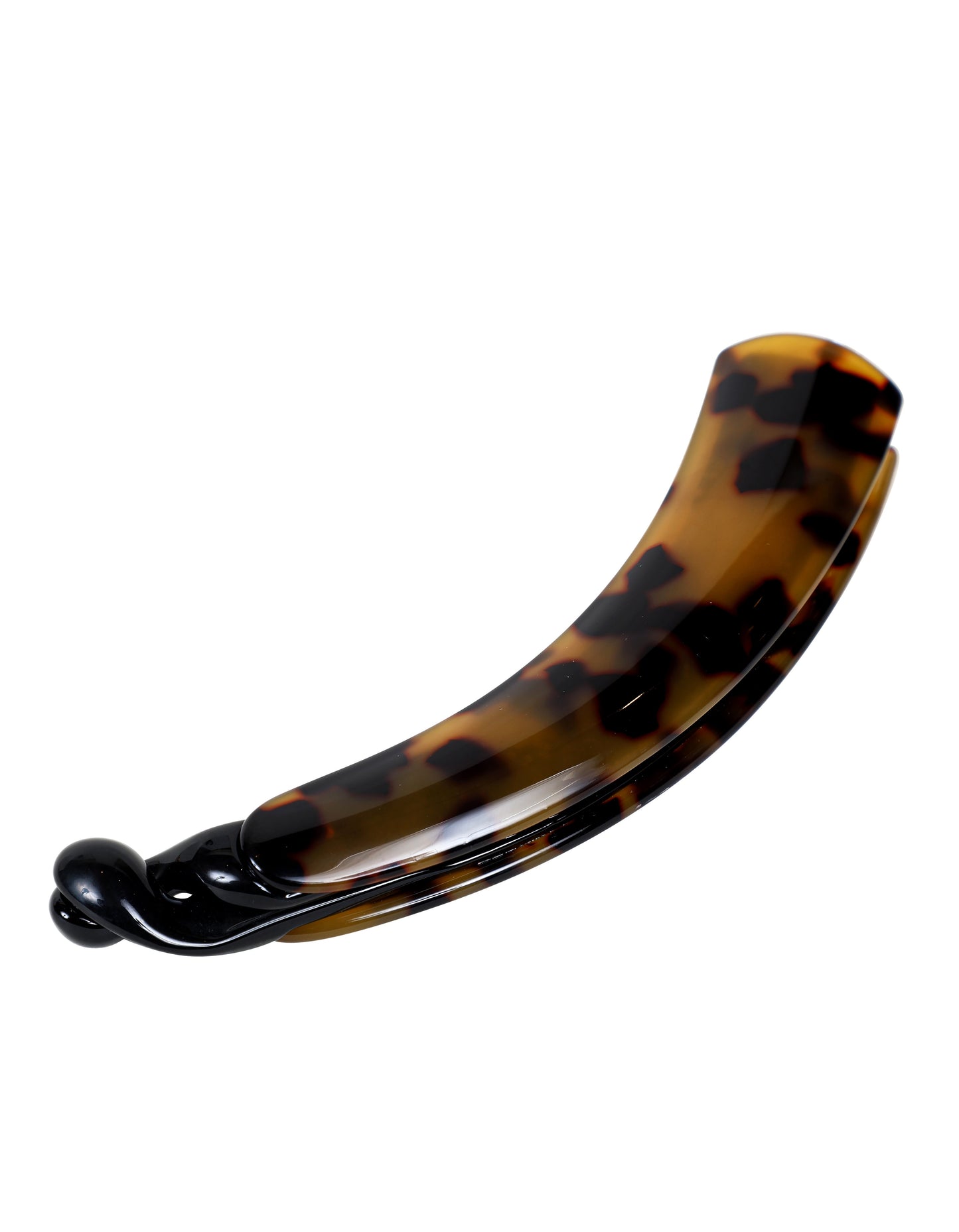 Brown Tortoise Shell Banana Hair Clip (13 cm)