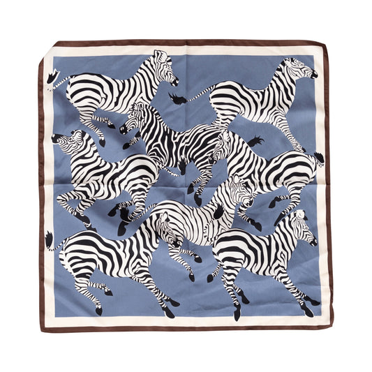 Zebra Print Square Decorative Scarf