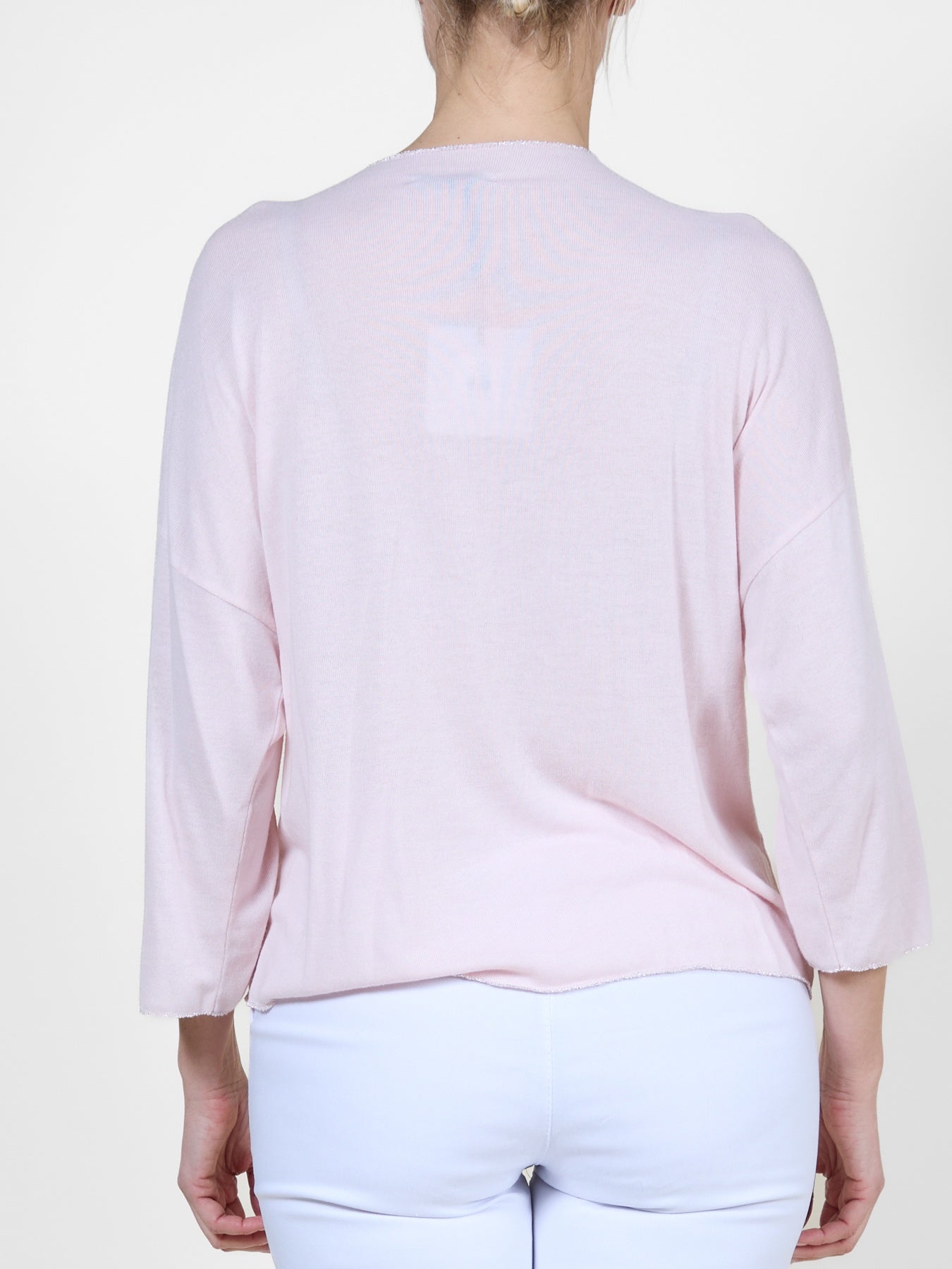 Carnation Drape Front 3/4 Sleeve Top