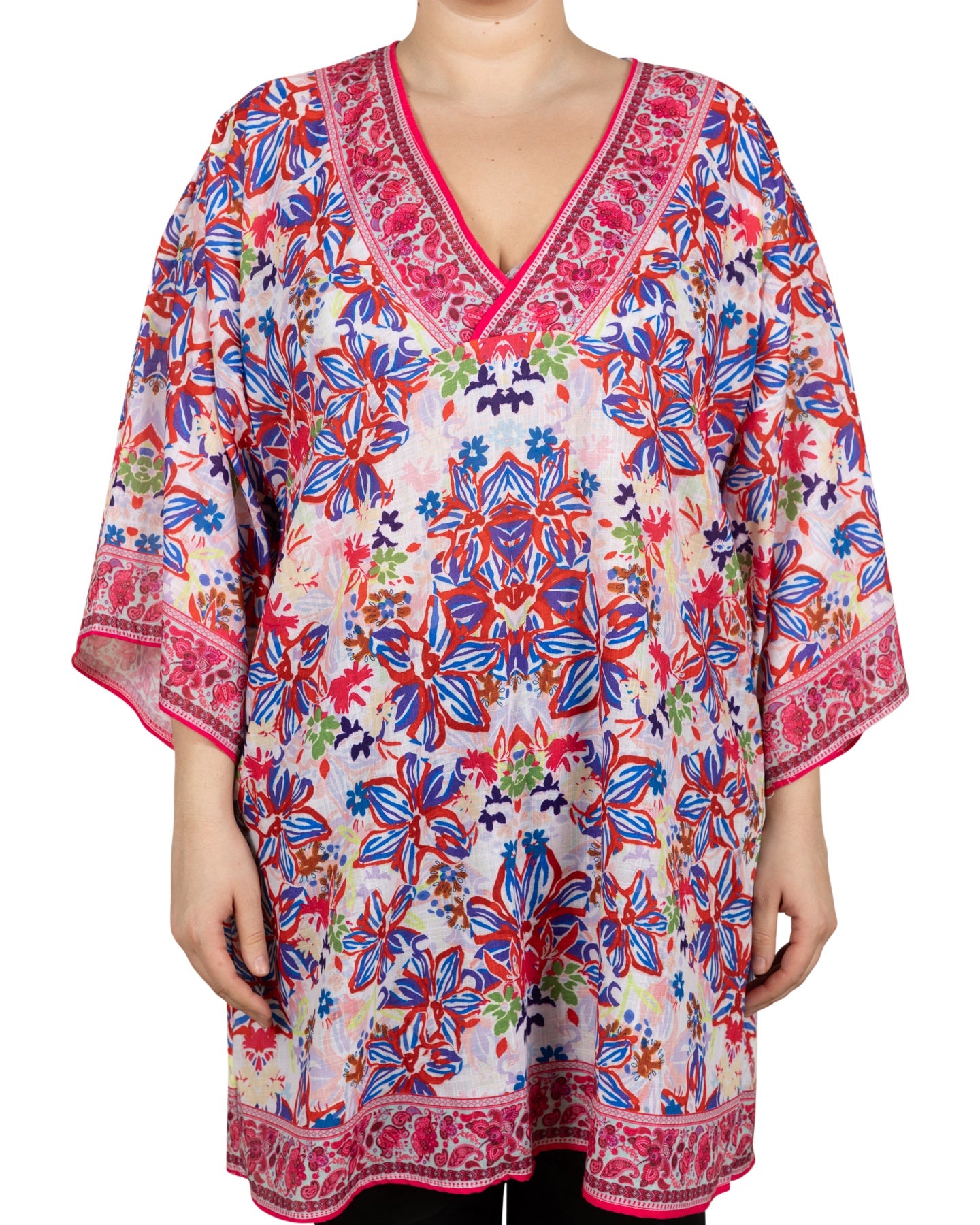 Multicolor Floral Cape
