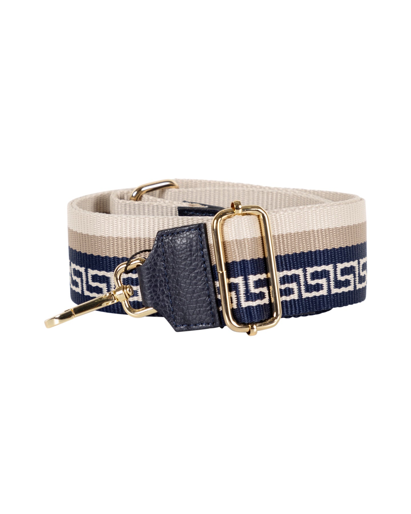 Adjustable Shoulder Bag Strap with Greek Key Design
