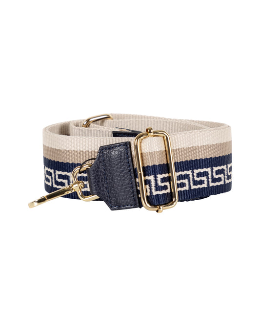 Adjustable Shoulder Bag Strap with Greek Key Design