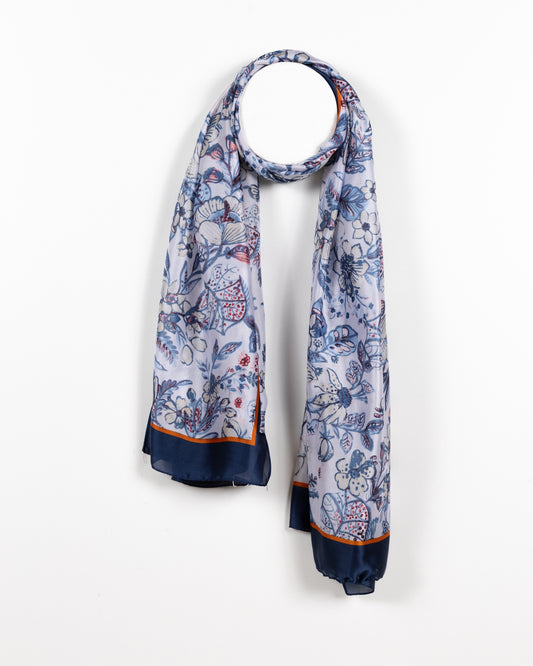 Semi-Transparent Scarf Floral Dreams