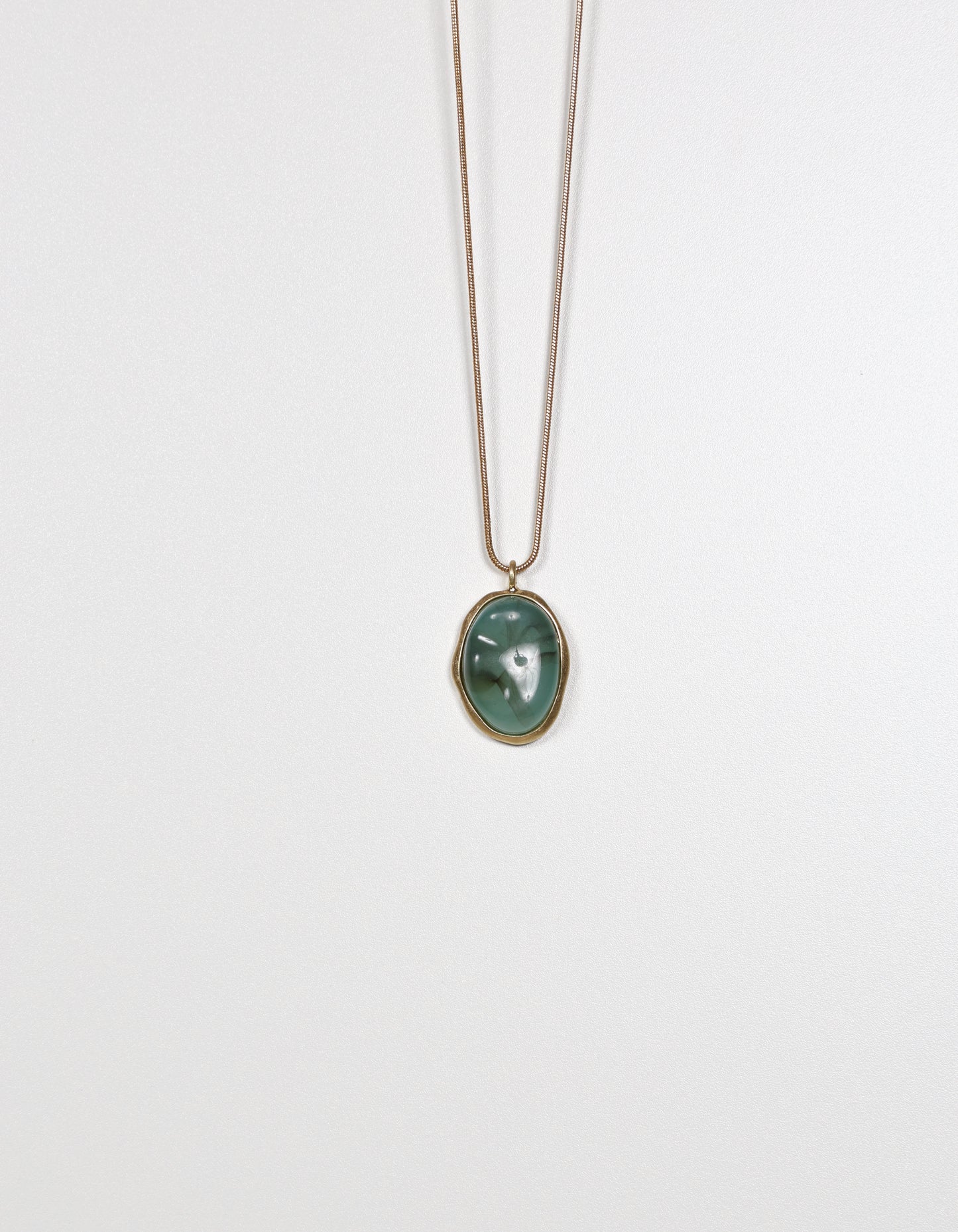 Blue Natural Stone Pendant Necklace