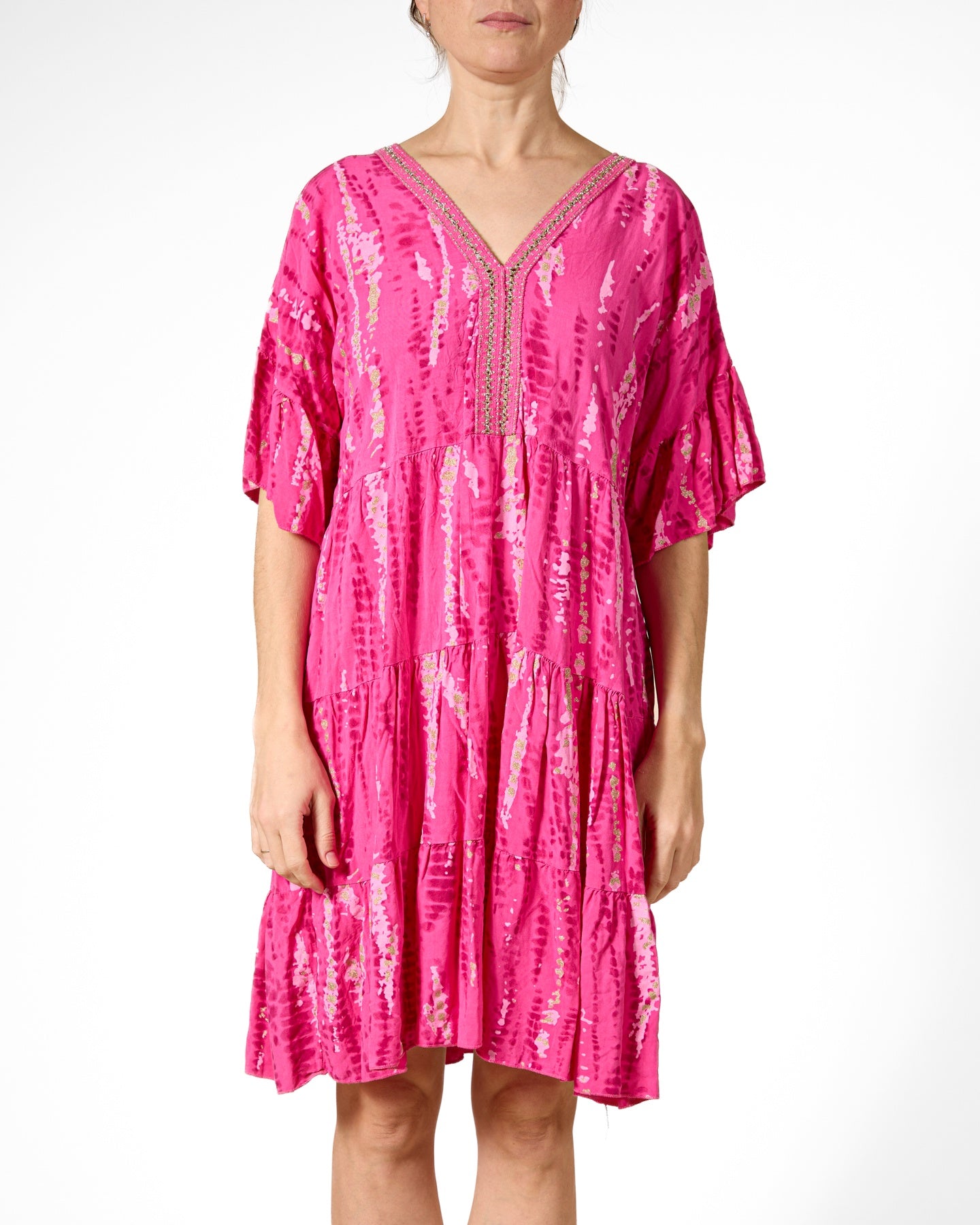 Cherry Peasant Dress