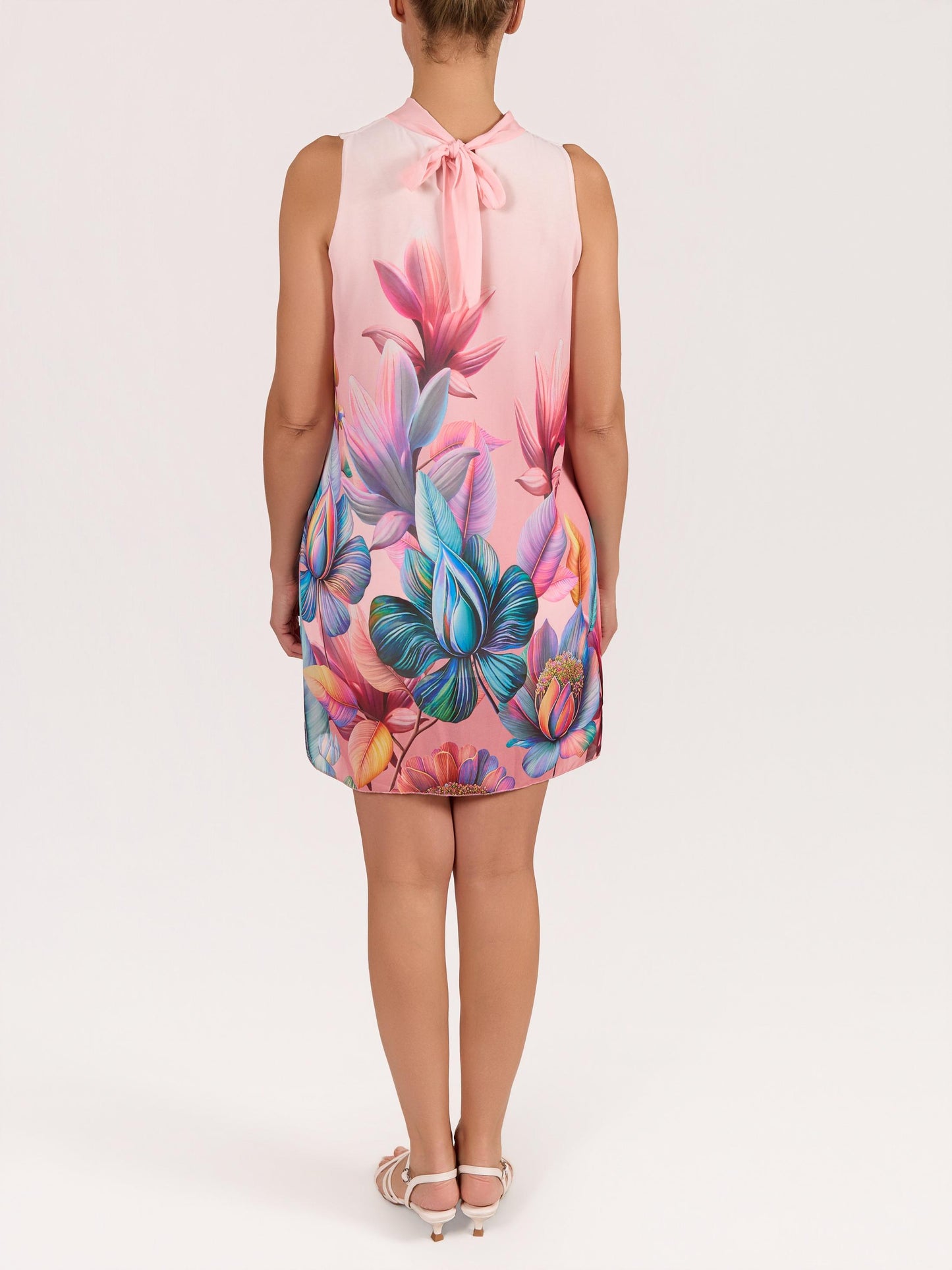 Carnation Sleeveless Tie Back Floral Dress