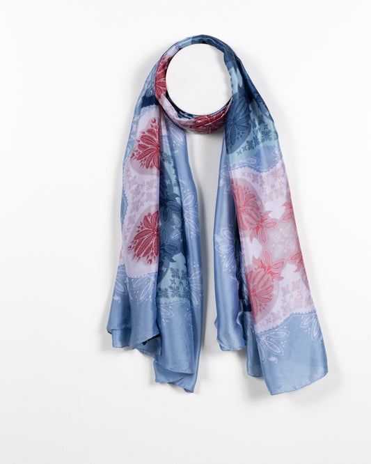 Medallion Semi-Sheer Scarf