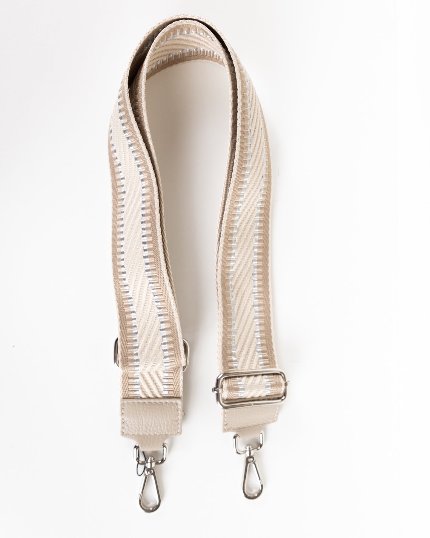 Adjustable Shoulder Bag Strap with Chevron Pattern