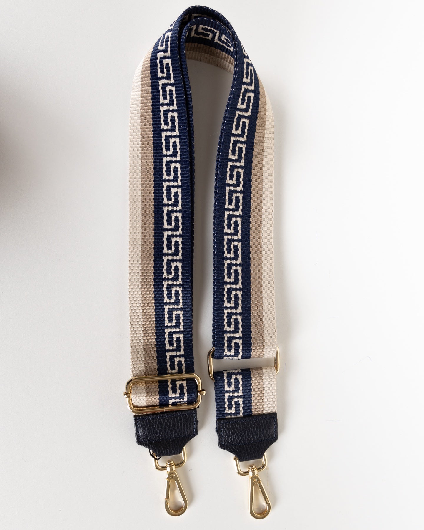 Adjustable Shoulder Bag Strap with Greek Key Design