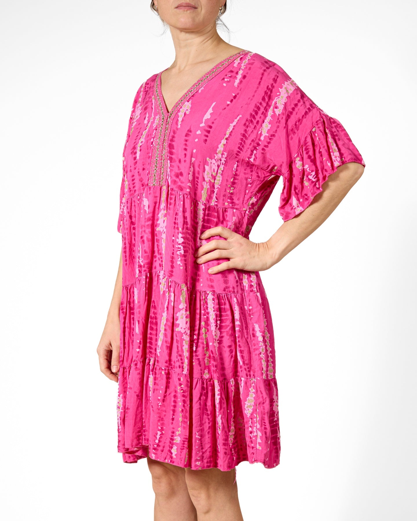 Cherry Peasant Dress