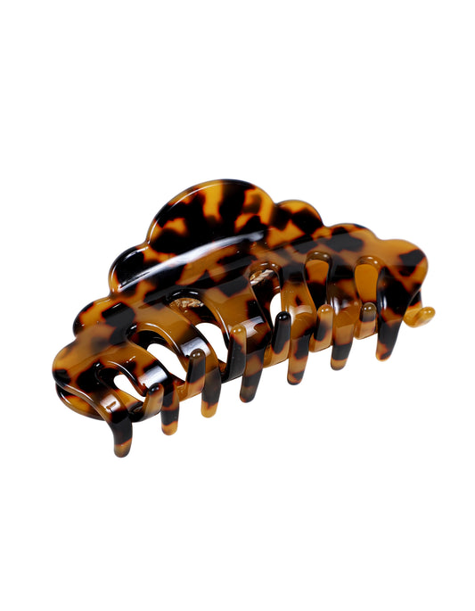 Tortoise Shell Hair Clip 8-9cm Camel