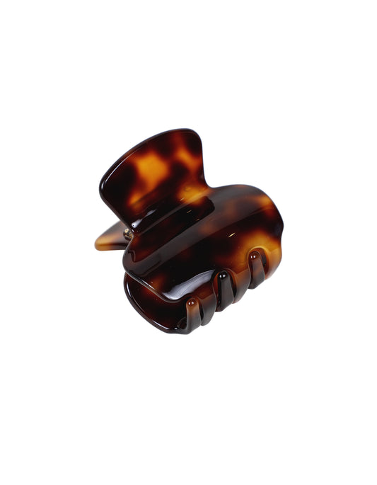 Brown Tortoise Shell Small Claw Hair Clip (4-5 cm)